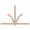 Ekena Millwork Redmond Smooth Timber Gable Bracket, Douglas Fir, 108"W x 72"H x 3 1/2"D x 5 1/2"F, 16/12 Pitch GBW108X72X0406RED00SDF - alternate 1